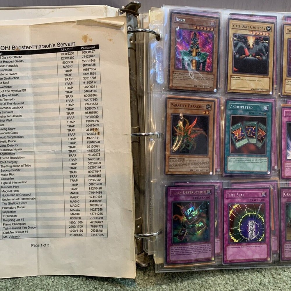 SET High Grade Yugioh “Pharaoh’s Servant” Psv-000 + Extra Cards W/ 1st Editions